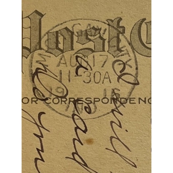 Antique 1916 Ephemera Gartner & Bender Postcard Humorous “Kewpie” Baby Raven SEE - Picture 4 of 5